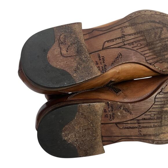 To Boot New York The Warhol Brown Leather Ankle Boots Size 12 main image 4
